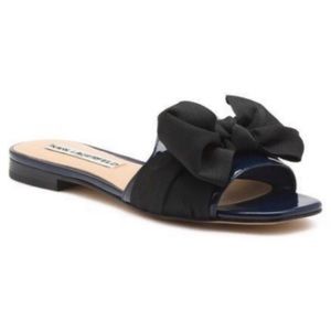 KARL LAGERFELD | Paris Rosie Bow Sandal Navy Blue